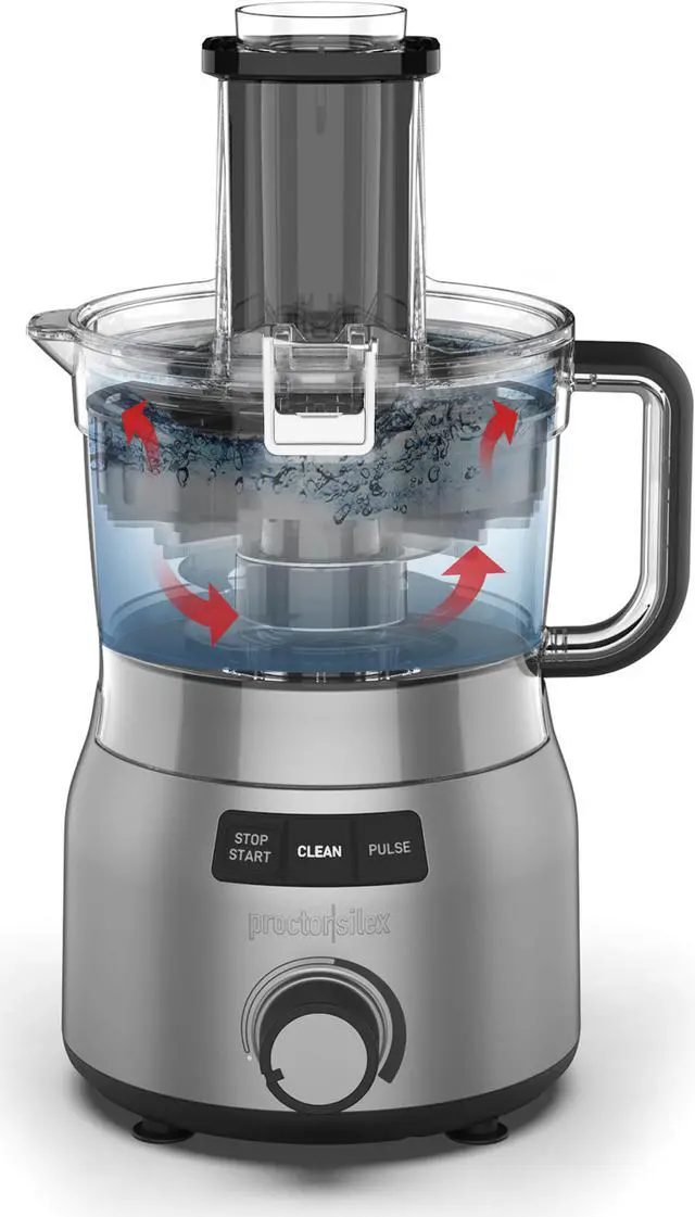 Alt view image 5 of 6 - Proctor Silex 70810 Quick Clean Food Processor 9 Cup with Infinite Speed Control