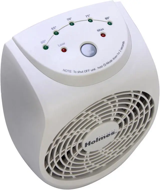Alt view image 5 of 6 - Holmes HFH136-TG 1-Touch Desktop Heater w/ Thermostat