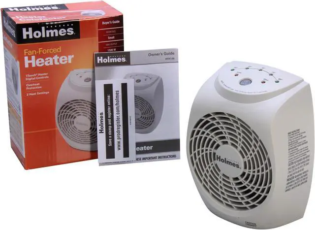 Alt view image 6 of 6 - Holmes HFH136-TG 1-Touch Desktop Heater w/ Thermostat