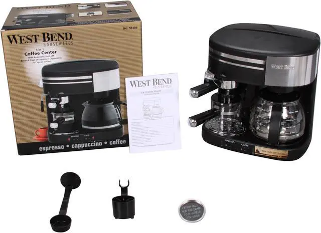 Alt view image 7 of 7 - West Bend 55109 Black 3-in-1 Coffee Center