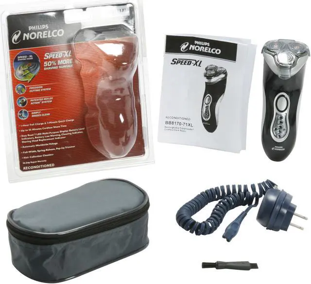 Alt view image 7 of 7 - Philips 8171XL Norelco Cordless Speed-XL Electric Shaving System