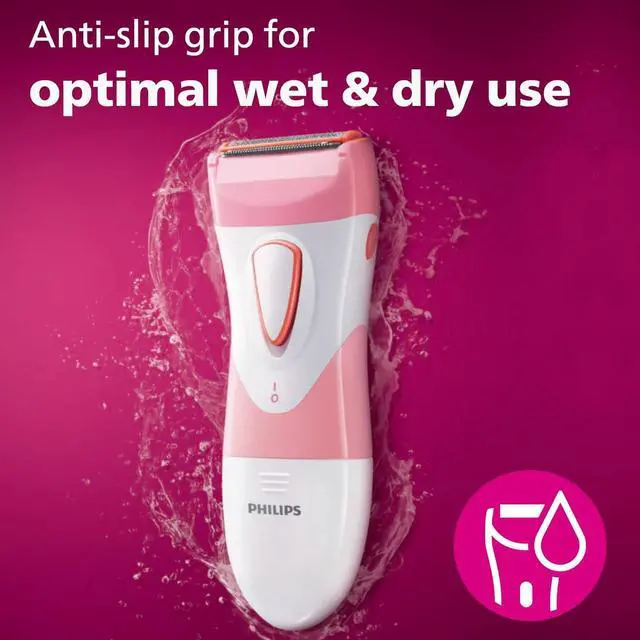 Alt view image 4 of 9 - Philips SatinShave Essential Women’s Wet & Dry Electric Shaver for Legs & Body, Cordless, with Hypoallergenic Foil, HP6306/50