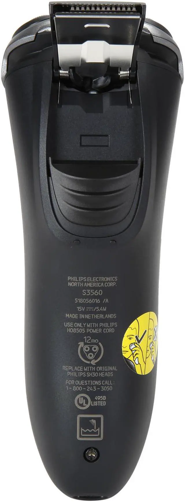Alt view image 4 of 10 - Norelco Shaver 3600 2-in-1 shaver, Series 3000 S3560/88