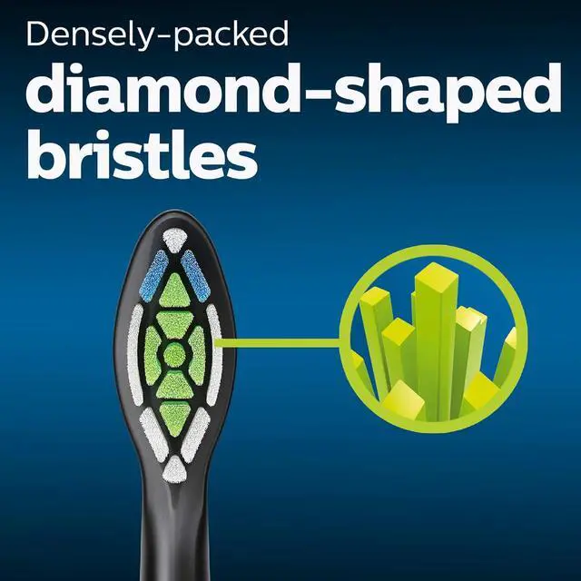 Alt view image 5 of 14 - Sonicare W DiamondClean Standard Sonic Replacement Toothbrush Heads, 3 Pack Set HX6063/95