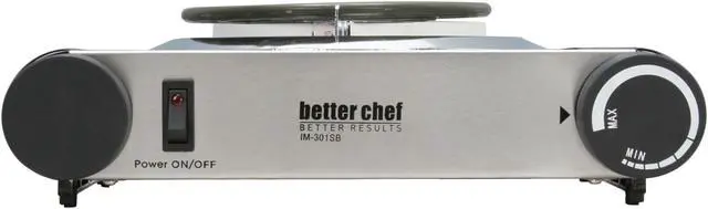 Alt view image 2 of 10 - Better Chef Buffet Burner Table Top Single IM-301SB Stainless Steel