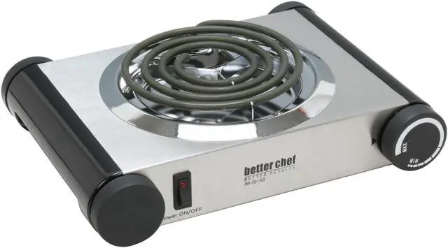 Alt view image 3 of 10 - Better Chef Buffet Burner Table Top Single IM-301SB Stainless Steel