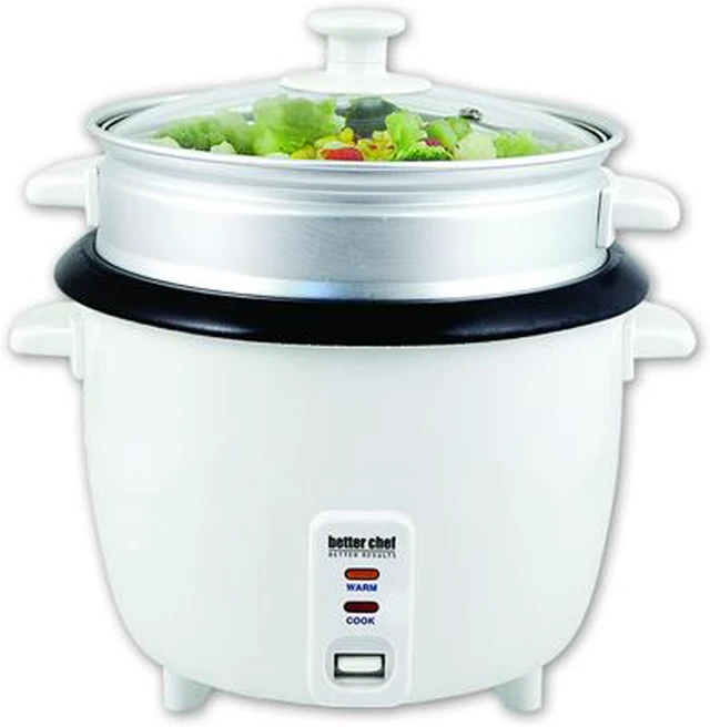 Better Chef IM-411ST White 1.8L Non-Stick Rice Cooker Steamer - Newegg.com