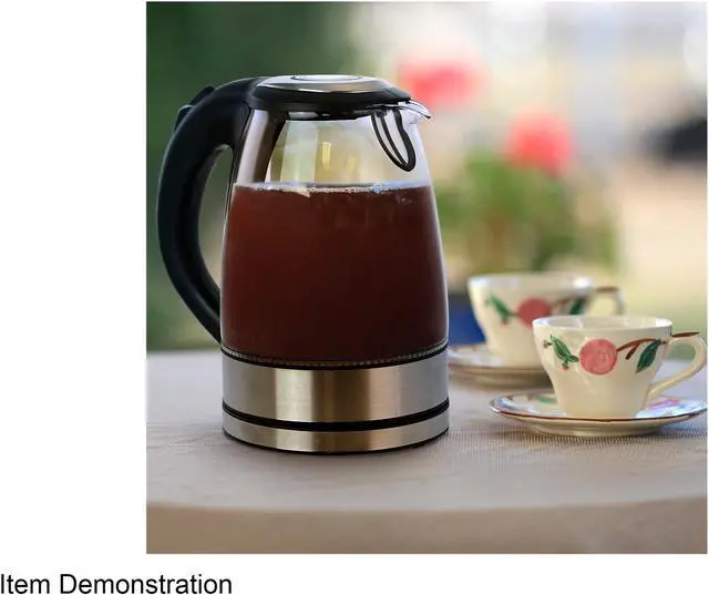 Alt view image 4 of 4 - Better Chef IM-178S 1.7 L Cordless Electric Glass and Stainless Steel Tea Kettle