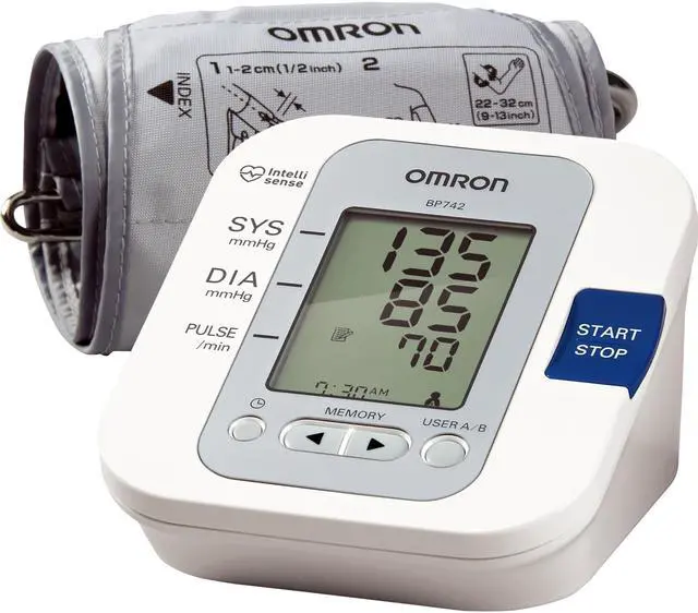 Alt view image 2 of 2 - Omron BP742 5 Series Upper Arm Blood Pressure Monitor
