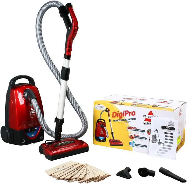 Alt view image 12 of 12 - BISSELL 6900 DigiPro Canister Vacuum Cleaner Red