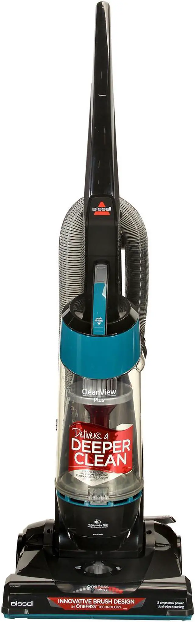 Alt view image 2 of 9 - BISSELL 3918 CleanView Plus Vacuum with OnePass Technology Black and Alexandria