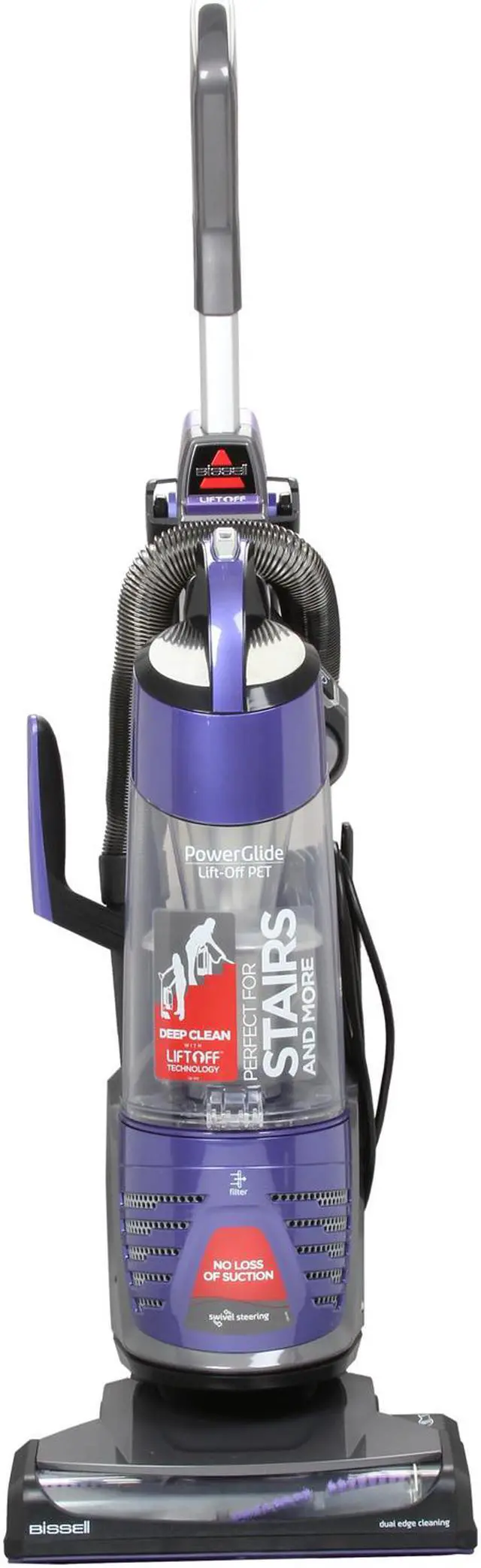 Alt view image 3 of 10 - BISSELL 2763 PowerGlide Pet Vacuum with Lift-Off Technology with Pet TurboEraser Tool, 5-Year Warranty