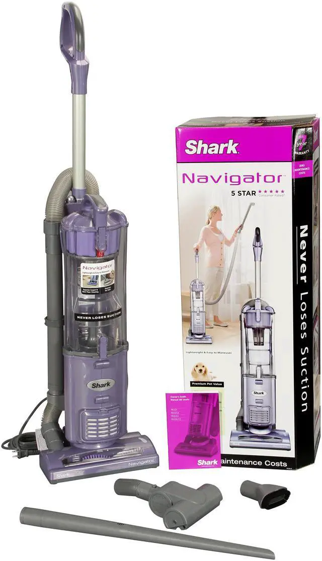 Alt view image 8 of 8 - Shark Navigator Upright Bagless Vacuum Cleaner, Purple NV22L