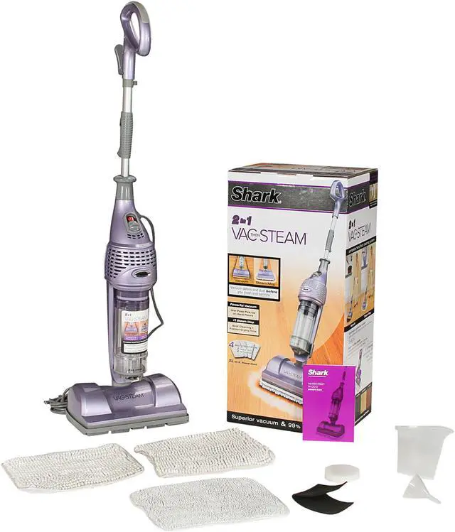 Alt view image 8 of 8 - Shark MV2010 Vac-Then-Steam 2-in-1 Vacuum and Steam Mop Purple