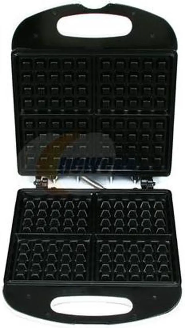 Alt view image 2 of 6 - Toastmaster 4-Section Non-Stick Belgian Waffle Maker