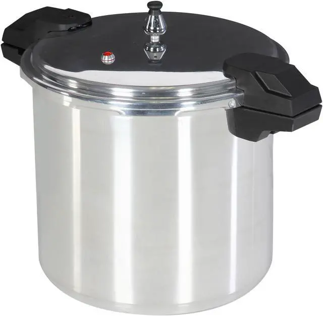 Alt view image 2 of 7 - Mirro 92122A Polished Aluminum Dishwasher Safe 22-Quart Pressure Cooker Canner Cookware