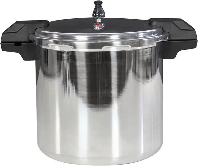 Alt view image 3 of 7 - Mirro 92122A Polished Aluminum Dishwasher Safe 22-Quart Pressure Cooker Canner Cookware