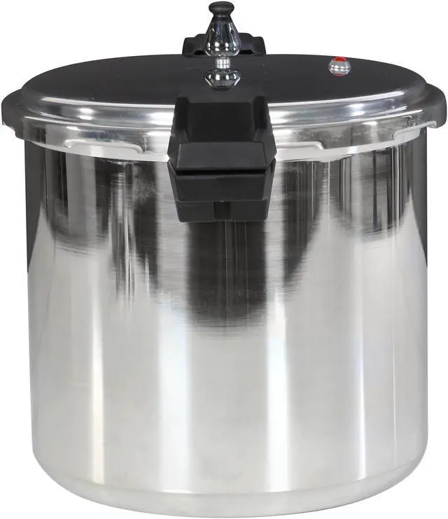 Alt view image 4 of 7 - Mirro 92122A Polished Aluminum Dishwasher Safe 22-Quart Pressure Cooker Canner Cookware
