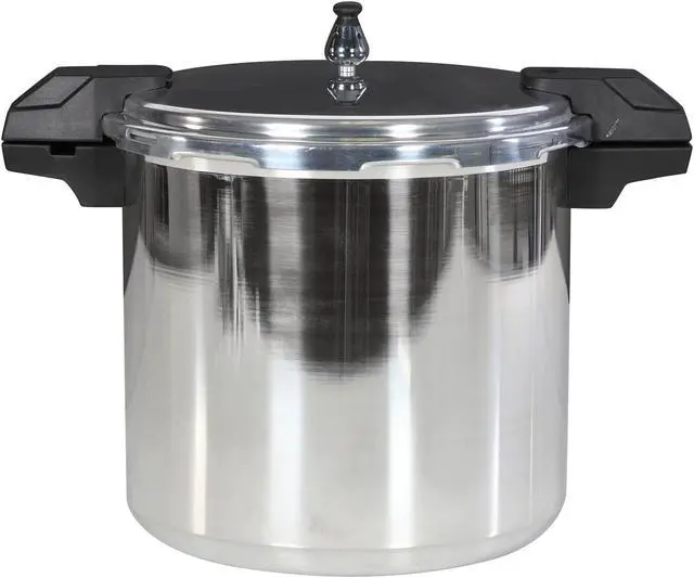 Alt view image 5 of 7 - Mirro 92122A Polished Aluminum Dishwasher Safe 22-Quart Pressure Cooker Canner Cookware