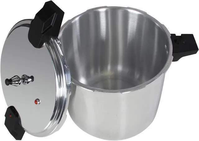 Alt view image 6 of 7 - Mirro 92122A Polished Aluminum Dishwasher Safe 22-Quart Pressure Cooker Canner Cookware