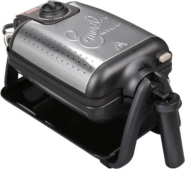 Alt view image 5 of 9 - Emeril by T-fal WM752851 Black WAFFLE & PANINI MAKER