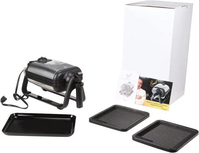 Alt view image 9 of 9 - Emeril by T-fal WM752851 Black WAFFLE & PANINI MAKER
