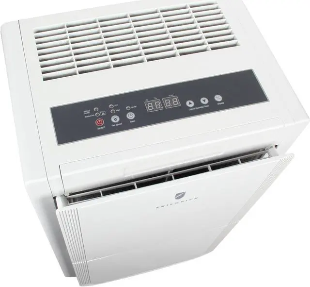 Alt view image 5 of 7 - Friedrich D50BP 50 Pint Dehumidifier with BUILT-IN DRAIN PUMP, front bucket and continuous drain