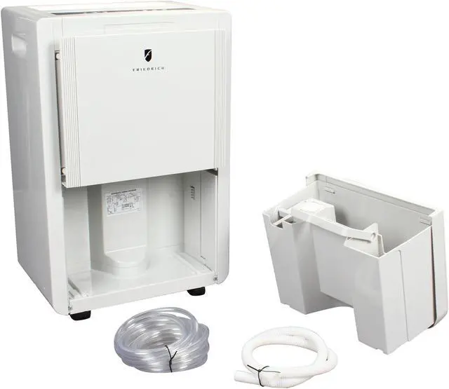 Alt view image 6 of 7 - Friedrich D50BP 50 Pint Dehumidifier with BUILT-IN DRAIN PUMP, front bucket and continuous drain