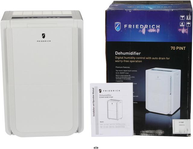 Alt view image 6 of 6 - Friedrich D70BP 70 Pint Dehumidifier, Built-in Drain Pump