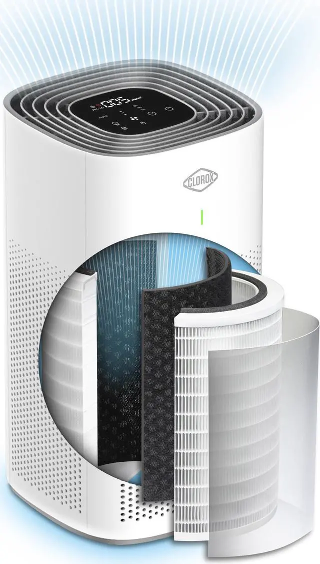 Alt view image 5 of 7 - Clorox 11011 Smart 320 Large Room True HEPA Air Purifier