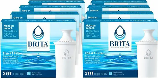 Main image of Brita Replacement Water Filter for Pitchers  - 40 gal Filter Life (Water Capacity)2 Month Filter Life (Duration) - 24 / Carton  35503CT