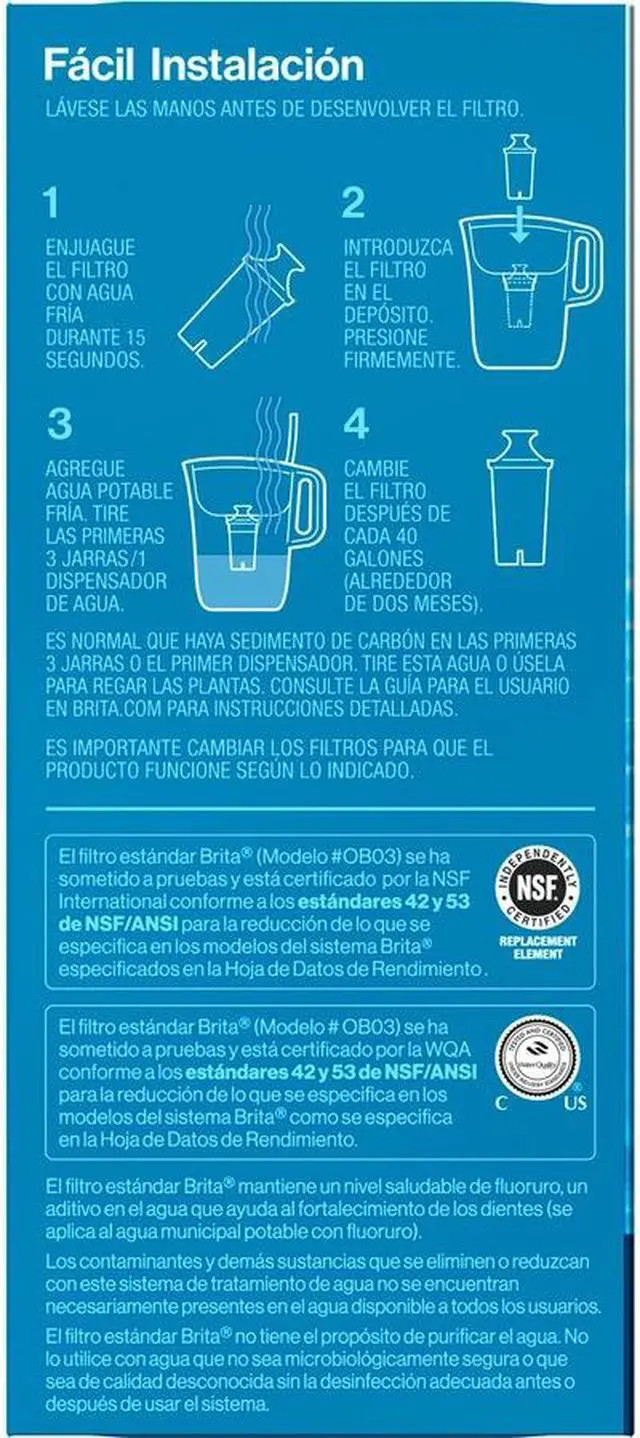 Alt view image 7 of 7 - Brita Replacement Water Filter for Pitchers  - 40 gal Filter Life (Water Capacity)2 Month Filter Life (Duration) - 24 / Carton  35503CT