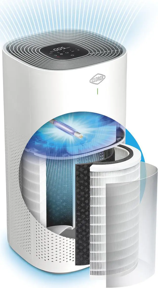 Alt view image 4 of 4 - Clorox™ Ultra Air Purifier with UV-C Light