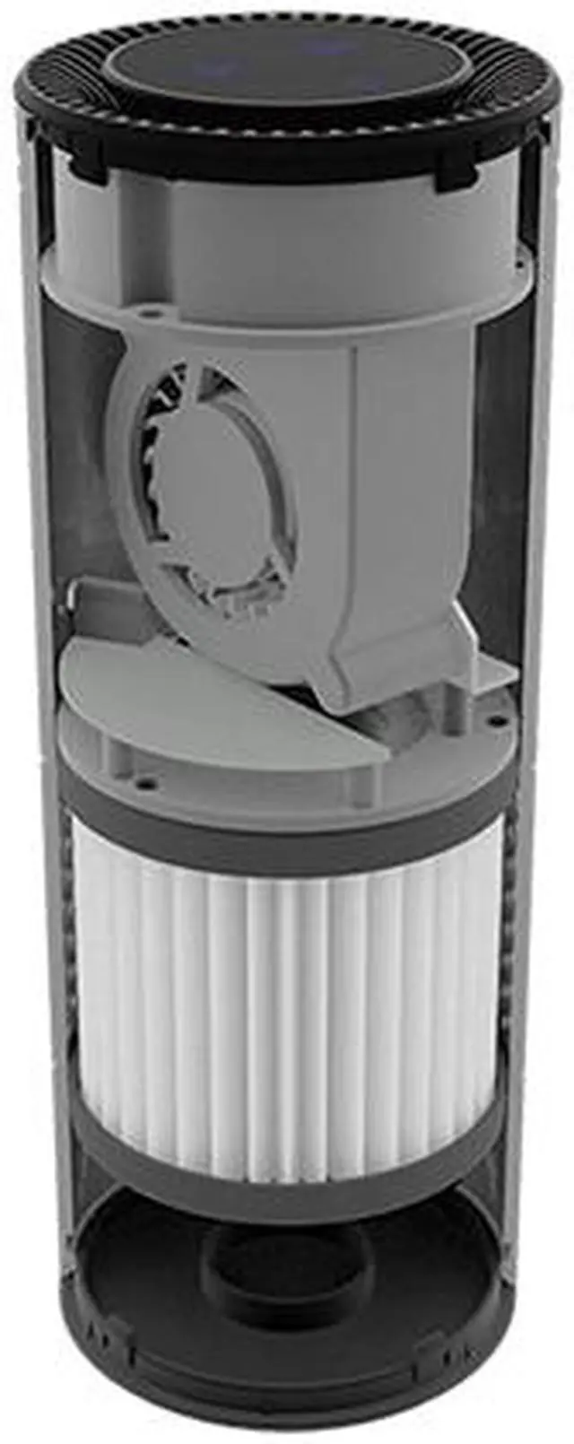 Alt view image 2 of 6 - JVC KS-GA100 Air Purifier, HEPA Filter with 3-Stage Filtration / Motion Activated Controls / Portable Enough for The Car Cup Holder