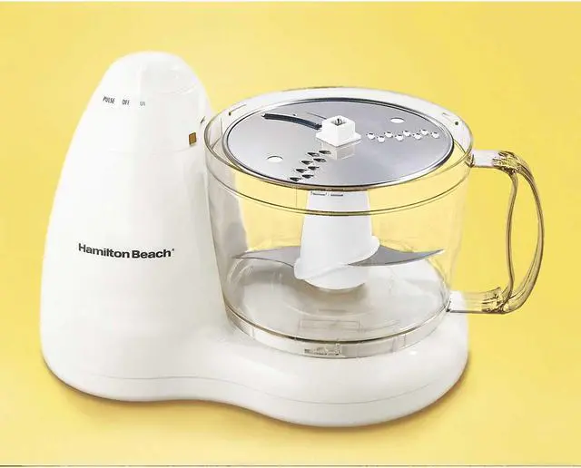 Alt view image 2 of 4 - Hamilton Beach 8-Cup Food Processor with 2 Speeds plus Pulse, White (MODEL: 70450)