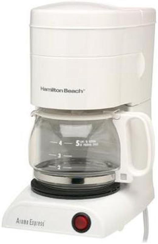 White 5-Cup Coffee Maker