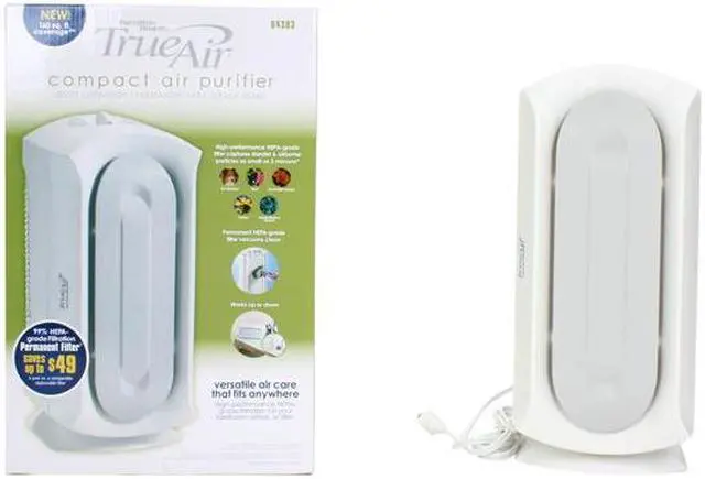 Alt view image 6 of 6 - TrueAir Compact Air Purifier with HEPA Filter, White, 04383
