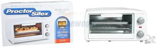 Alt view image 6 of 6 - Proctor Silex 31116PS White Toaster Oven Broiler