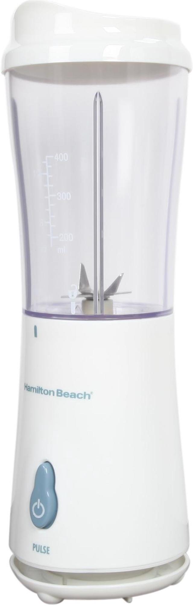 Hamilton Beach Personal Blender with Travel Lid for Smoothies and Shakes,  Portable, Fits Most Car Cup Holders, Black, 51101 