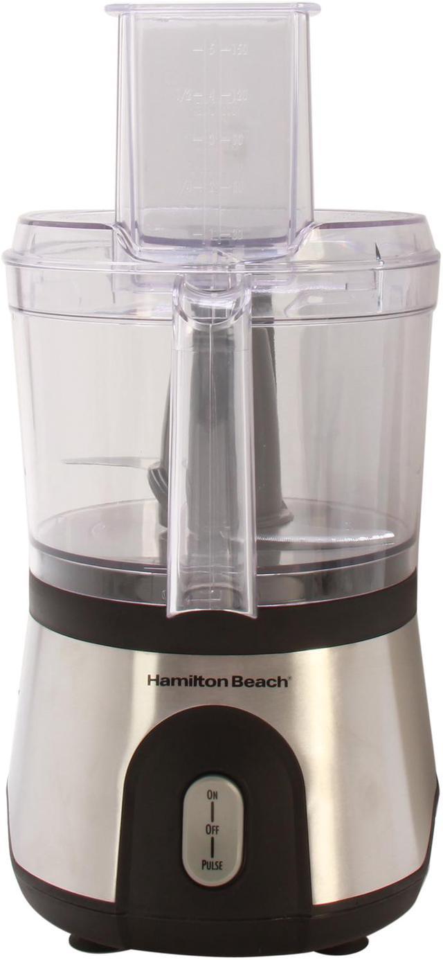 Hamilton Beach 10-Cup Food Processor with Compact Storage, Black