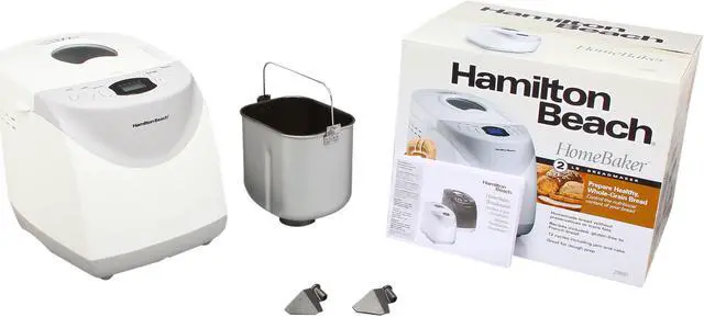 Alt view image 8 of 8 - Hamilton Beach 29881 HomeBaker 2 Lb. Bread Machine with Gluten-Free Setting