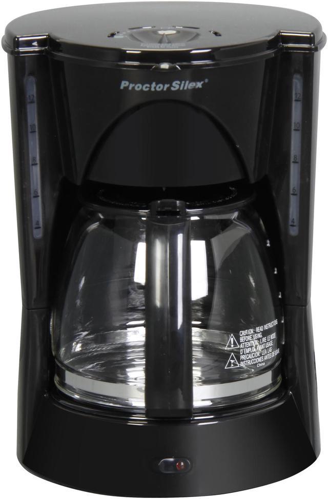Proctor Silex 48524RY Black 12 Cup Coffee Maker