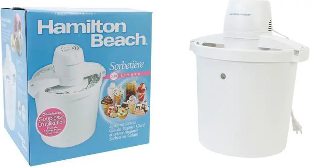 Alt view image 7 of 7 - Hamilton Beach 68330R 4 Quart Ice Cream Maker
