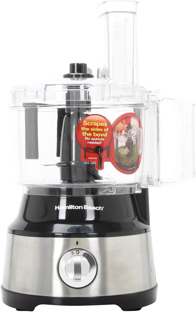 10-Cup Food Processor with Bowl Scraper, Black & Stainless - 70730