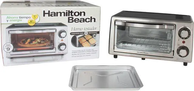 Alt view image 5 of 5 - Hamilton Beach 31137 Stainless Steel 4 Slice Toaster Oven