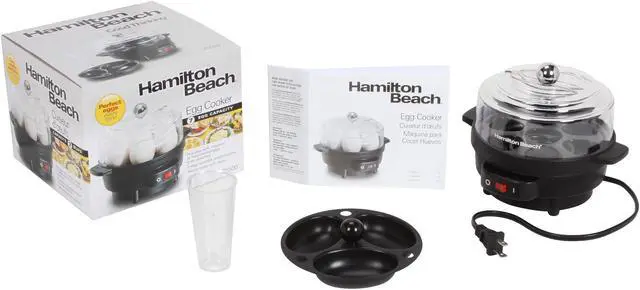 Alt view image 6 of 6 - Hamilton Beach 25500 Egg Cooker Black