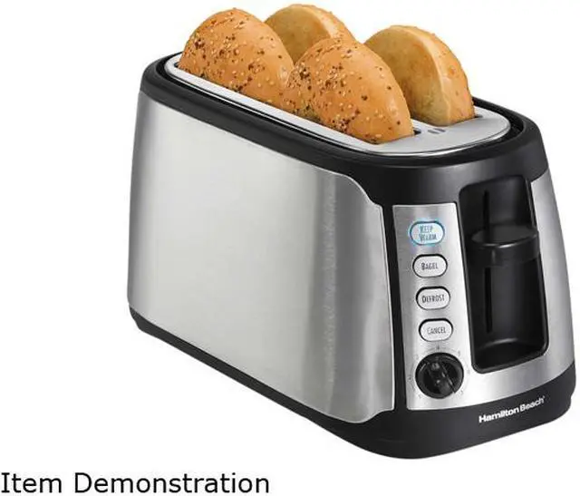 Hamilton Beach 24810 4 Slice Long Slot Keep Warm Toaster - Newegg.com