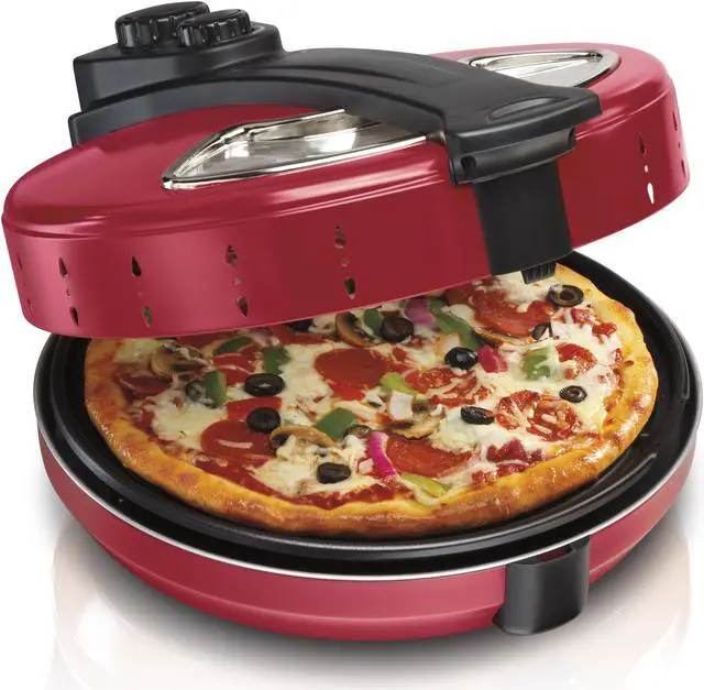 Alt view image 3 of 5 - Hamilton Beach 31700 Pizza Maker, Red