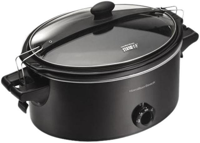 Hamilton Beach 33561 Slow Cooker, 6 qt, 120 V, 285 W, Sta