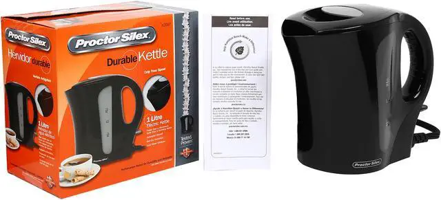 Alt view image 7 of 7 - Proctor Silex K2087 1-Liter Electric Kettle, Black
